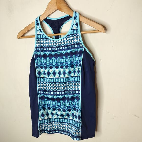 Lands End Tankini Swim Top Tie Dye Soft Cups - Picture 3 of 10